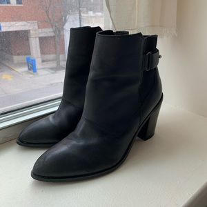 Black Pointed Toe Bootie